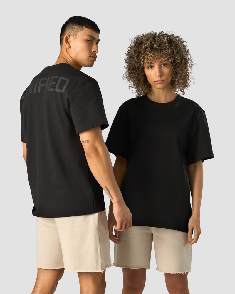 unified t-shirt print black
