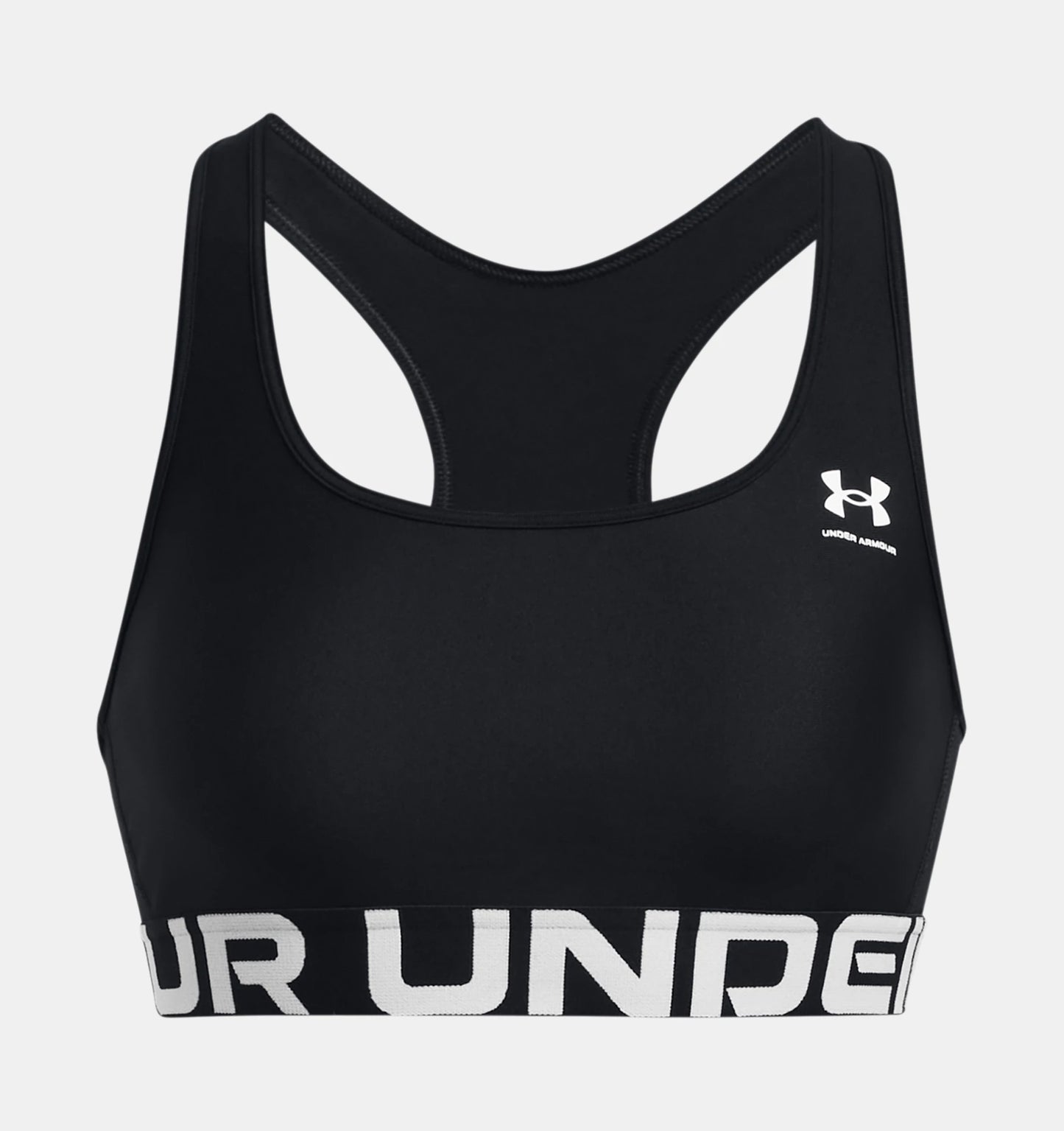 Under Armour Authentics Mid Branded Sports Bra - Black - for kvinde - UNDER ARMOUR - Sports BH